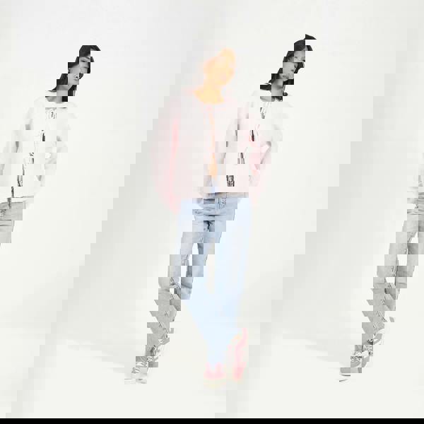 Brave Soul Pink Tie Fastening Fisherman Knit Cardigan - Pink Image 3