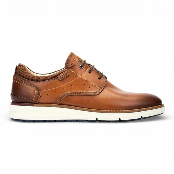 Pikolinos Manacor - Men's Brown Leather Lace-Up Sneakers