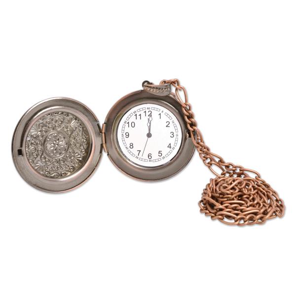 Bristol Novelty Steampunk Pocket Watch Prop - Brown - 