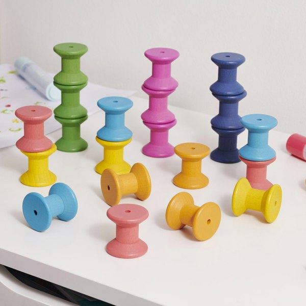 tickit Rainbow Wooden Spools
