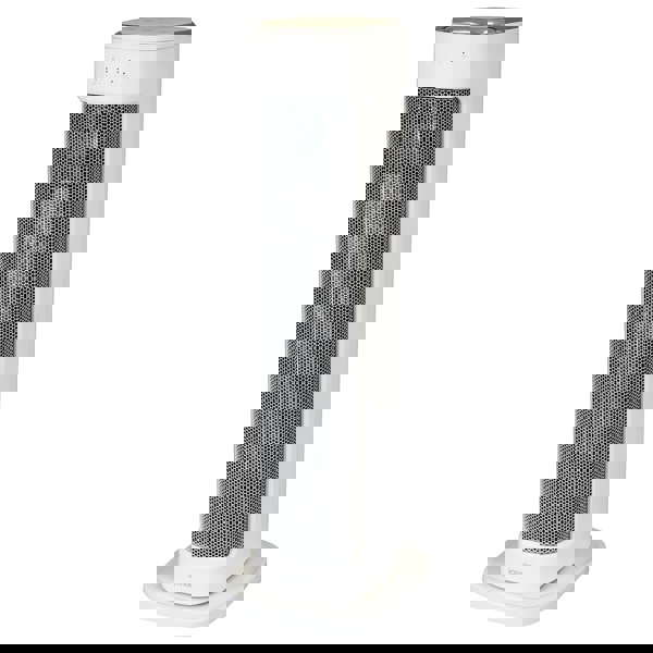 igenix Oscillating Tower Fan Heater With 3 Heat Settings, White