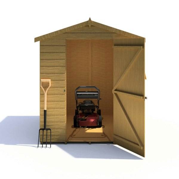 Shire Shiplap Apex 7x5 12mm interlock Clad wooden Shed