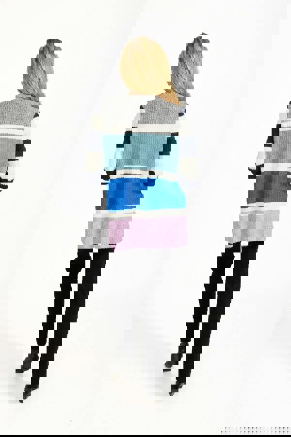 Mudflower Stripe Knit Cardigan