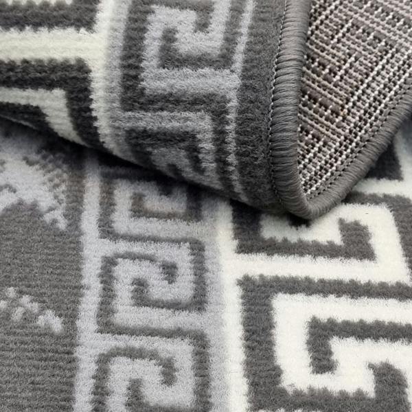 Viva Rugs Marble Rug Grey Large Small XL Soft Modern Bordered Living Room Bedroom Carpet Rug