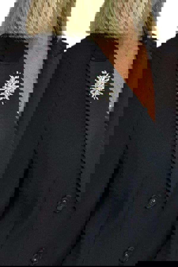 Paulo Due Diamante Daisy Style Flower Brooch