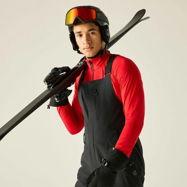 Dare 2B Mens Twin Tip Bibbed Ski Trousers - Black - 