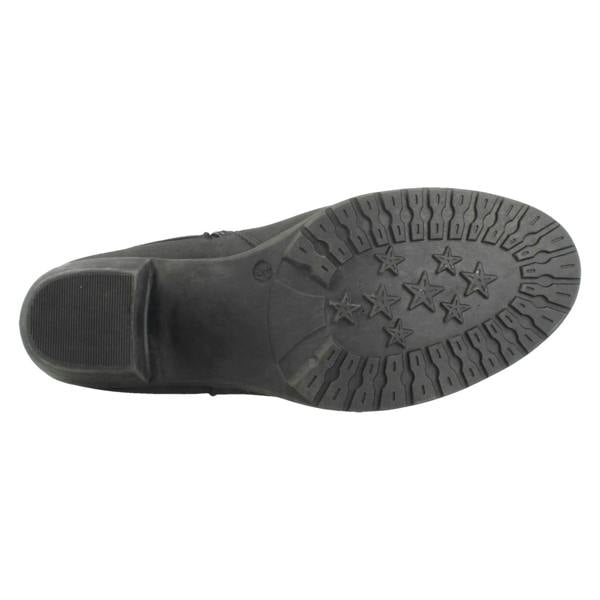 Spot On Ladies Spot On Extra Wide Fit Zip Up Ankle Boots F51259