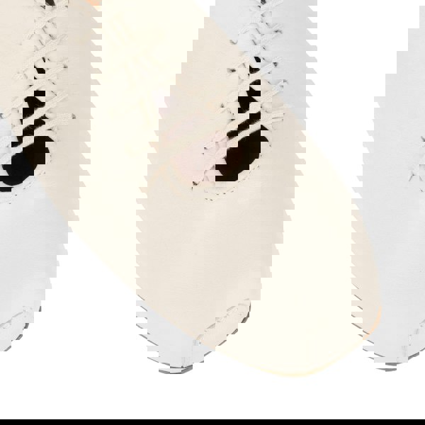 Embassy London Skyline - Cream Suede - Women's Leather Lace Up Ballet Pump