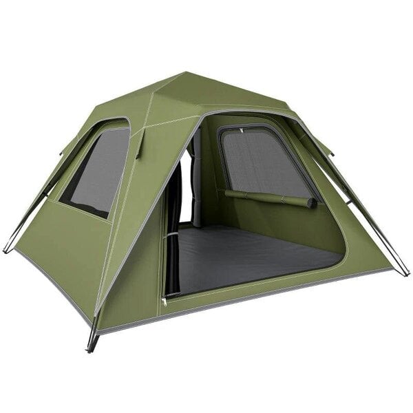 Pop Up Tent 3000mm Waterproof Camping Tents with Mesh Windows 2-3 People Green
