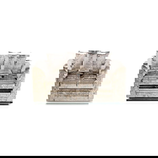 Dylan Crushed Velvet 3+2 Seater Fabric Sofa in Mink