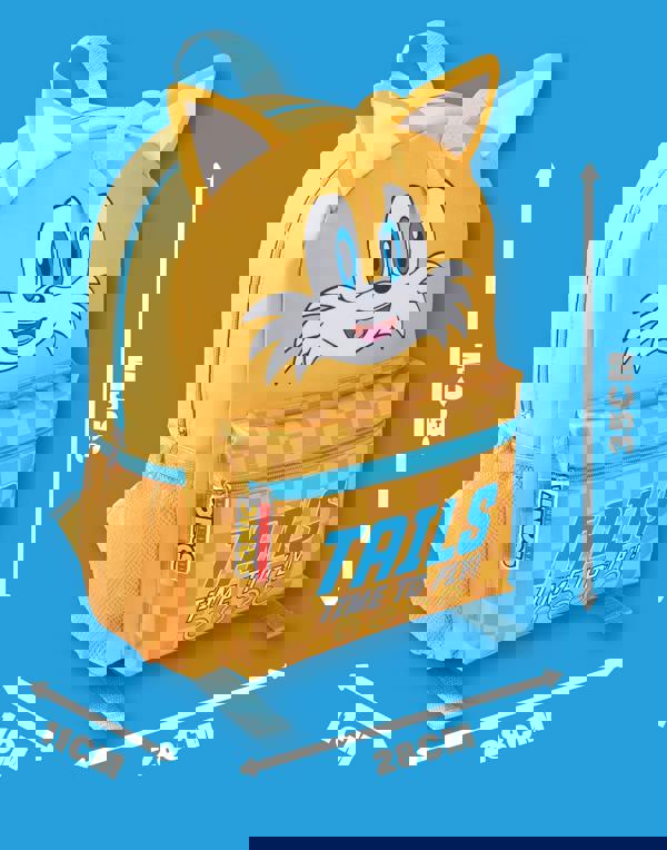 Sonic the Hedgehog Unisex Kids Yellow Tails Backpack (One Size)