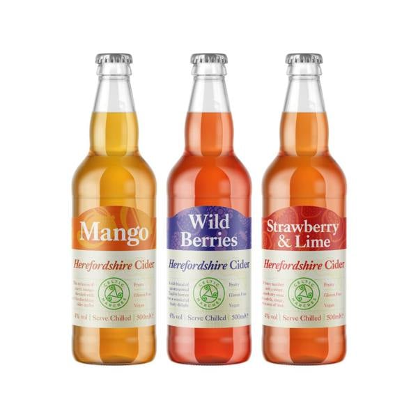 Celtic Marches Mixed Fruit Cider Box 12 x 500ml bottles
