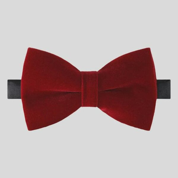 Sophos Dusk Velvet Bow Tie - Wine