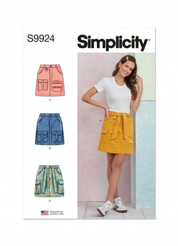 Simplicity Sewing Pattern 9924, Skirts for Women, H5 (6-8-10-12-14) - Intermediate
