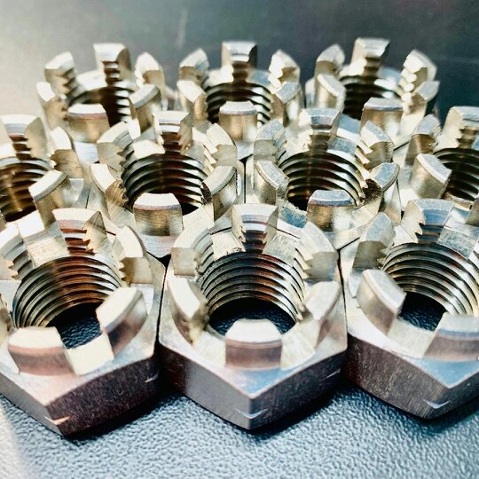Fixaball Metric Castle Slotted Hex Nuts A2 304 Stainless Steel DIN 935