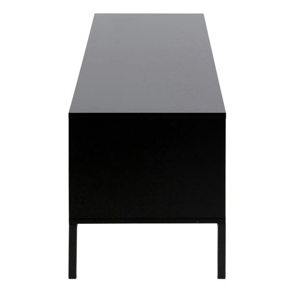 Furniture To Go Seaford TV Unit 2 Doors 1 Drawer in Black & Oak