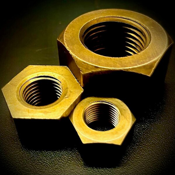 Fixaball BSF Full Hexagon Nut Brass 3/16" 5/8" 3/4" 1.1/4"