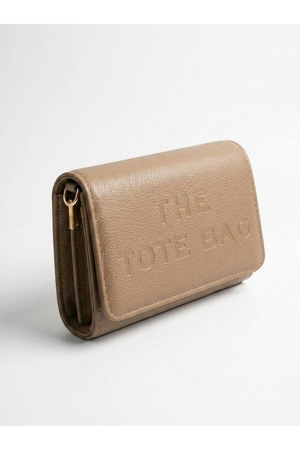 ikrush Constance Pebbled Faux Leather Text Bag