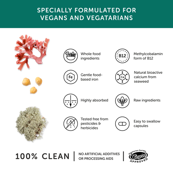 Together Health Vegan Multi Vit & Mineral - Food Supplement 60 Caps