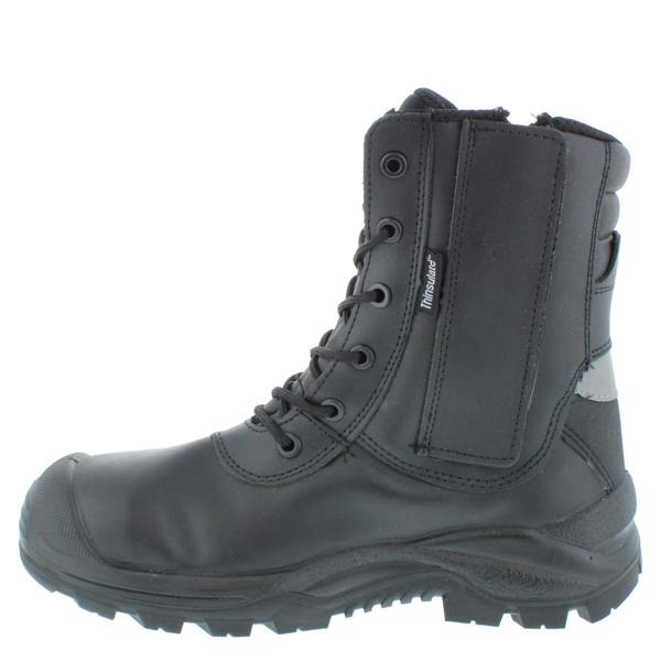 U-Power Leopard Leather Work Hi Leg Vibram Lace Up Toecap Midsole Work Boots