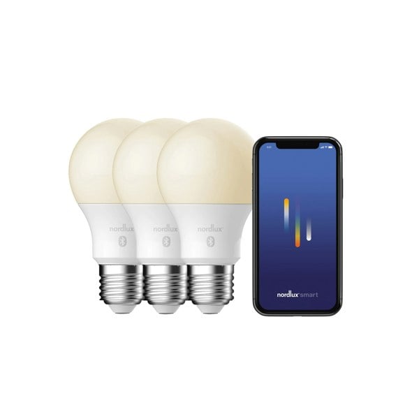 Nordlux Smart E27 | 3-pack | A60 | 2200-6500 Kelvin | 900 Lumen | Light Bulb | White