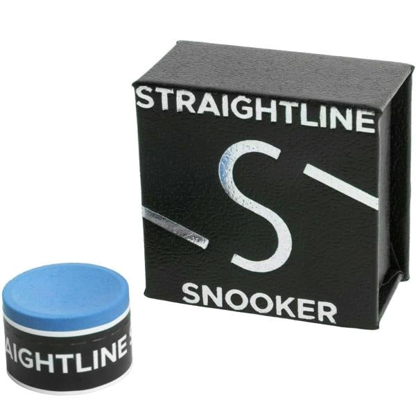 Straightline Snooker Pro Griptech round chalk in light blue