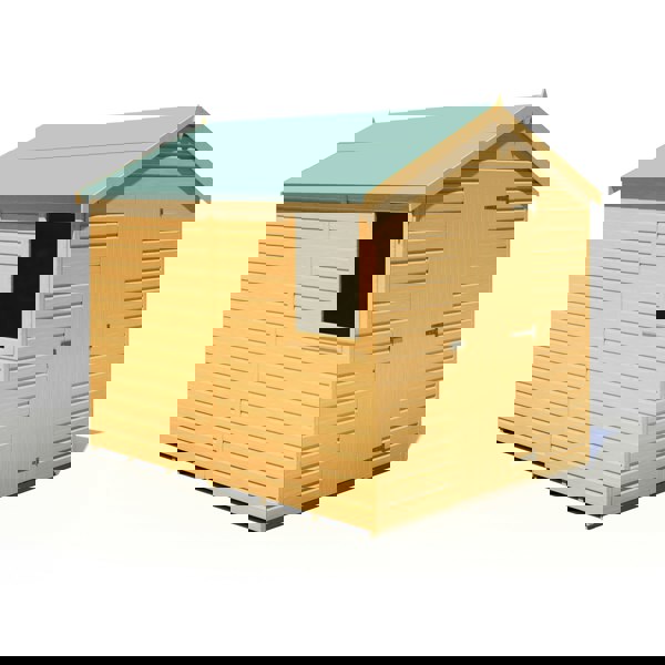 Shire Durham 8x6 12mm interlock Clad wooden Shed