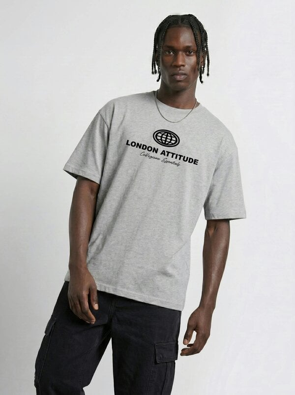 London Attitude Essential Globe Logo Premium Organic Cotton T-Shirt