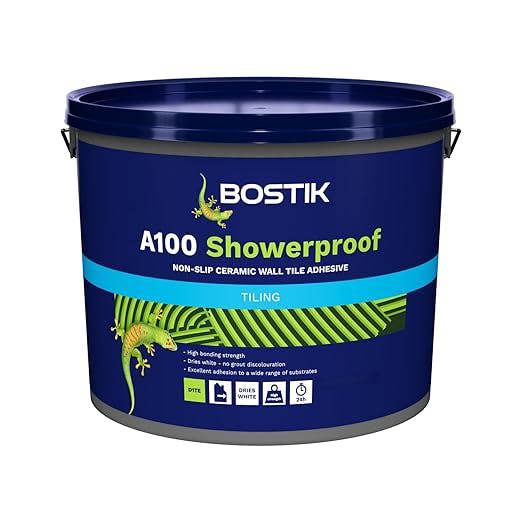Bostik A100 Showerproof Wall Tile Adhesive 10L