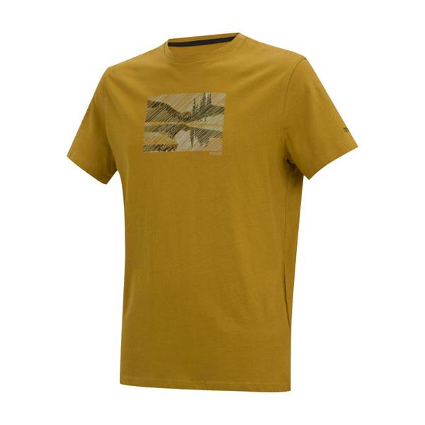 Regatta Mens Breezed Landscape T-Shirt - Wood Brown - 