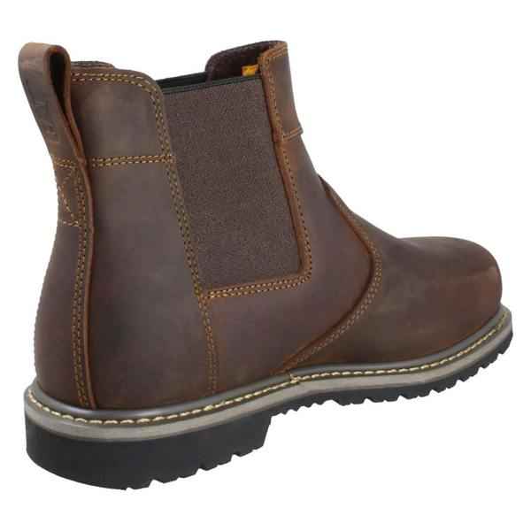 Caterpillar Mens Caterpillar Steel Toe Cap Wide Leather Boots - Power Plant Dealer P725038