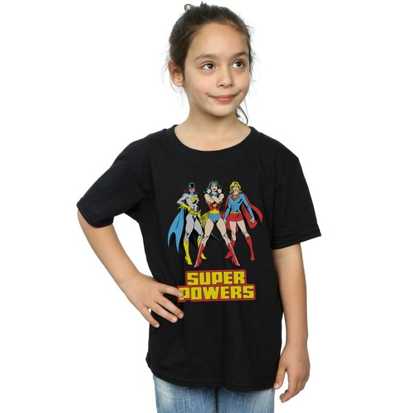 Wonder Woman Girls Super Power T-Shirt - Black