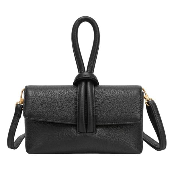 Kitise Knotted Loop Top Handle Mini Crossbody Shoulder Handbag