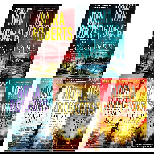 Nora Roberts 5 Books Collection Set (Whiskey Beach, The Witness, The Liar, The Collector, Chasing Fire)