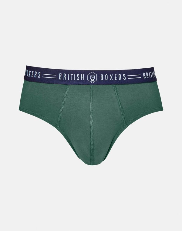 Three-pack British Boxers Men's Briefs – Heritage Colours - British Boxers