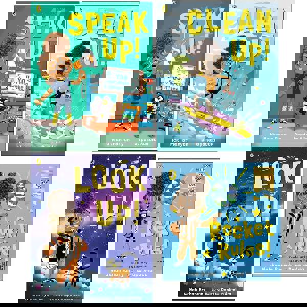 Nathan Bryon Collection 4 Books Set (Speak Up!, Clean Up!, Look Up! and Rocket Rules World Book Day)