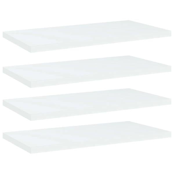 Berkfield Bookshelf Boards 4 pcs White 40x20x1.5 cm Engineered Wood