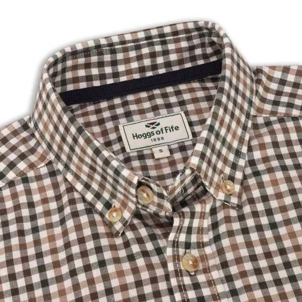 Hoggs of Fife Garvock Herringbone Check Shirt