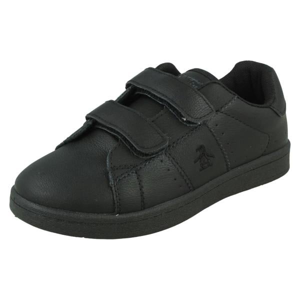 Penguin Boys Penguin Formal Trainers School Shoes Marble PEN4042