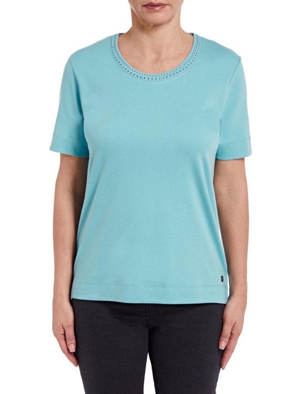 PennyPlain Nailhead Top - Turquoise