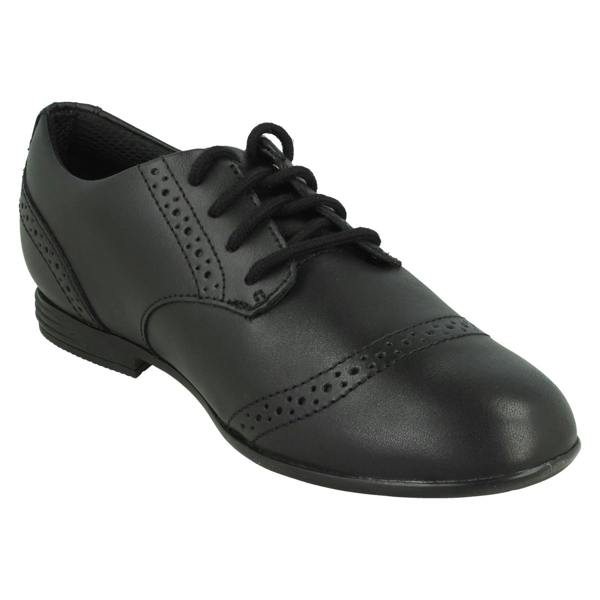 Clarks Girls Clarks Brogue Lace Up School Shoes Finja Brogue O