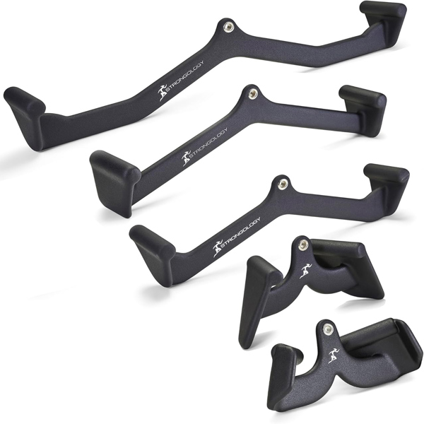 Strongology POWERPULL Lat Bar Pull Down Bar Attachments, Workout Accessory