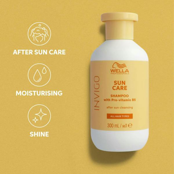Wella Invigo Sun Care After Sun Cleansing Shampoo 300ml - Additional 4