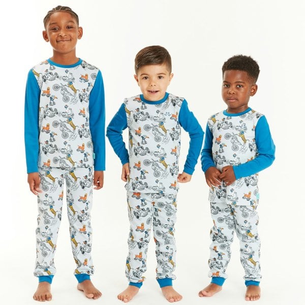 Luca and Rosa Cool Driver Boys Jersey Pyjamas