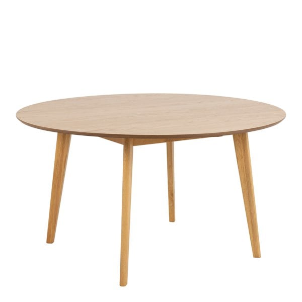 Furniture To Go Roxby Round Dining Table in Oak 140x76cm