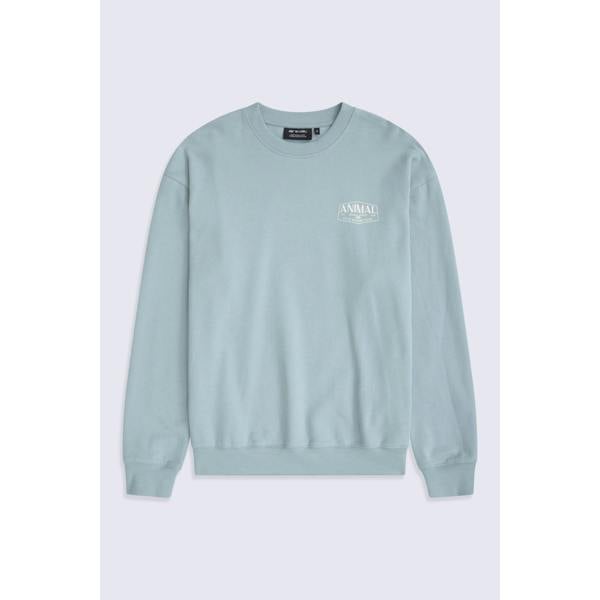 Animal Mens Jonah Organic Sweatshirt - Bright Blue