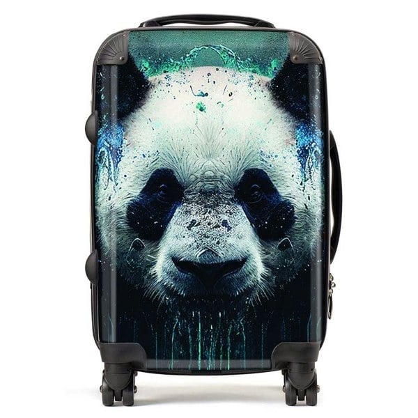 Warren Reed Panda Face Splashart Dark Background Suitcase