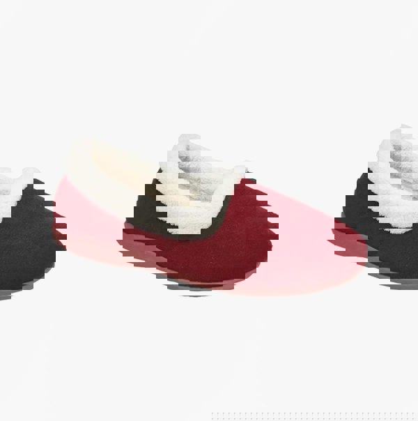 Sleepers SANDIE Womens Collared Full Slippers Wine