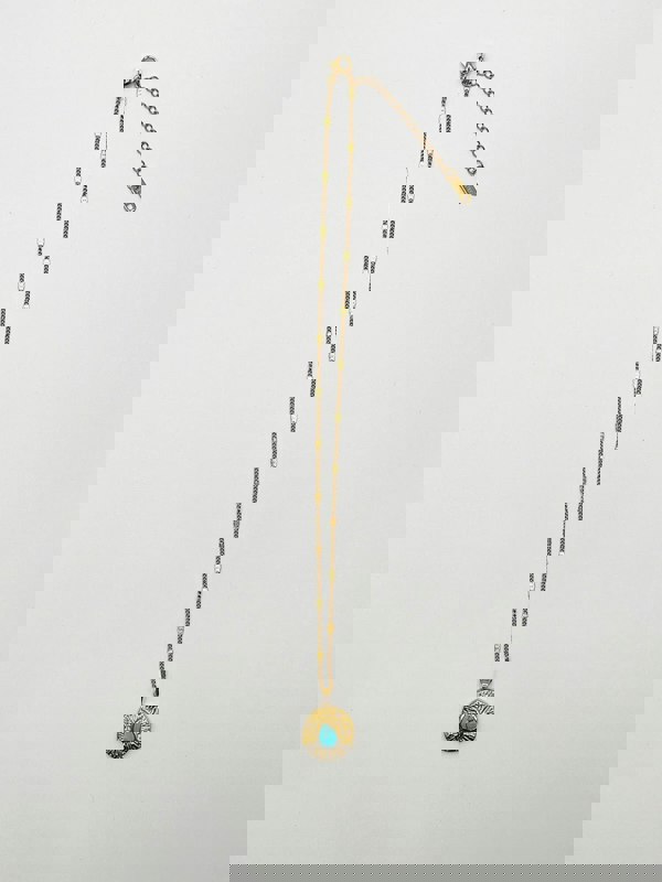 SVNX Turquoise Stone Pendant Necklace