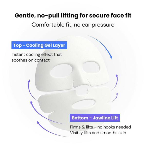 PODL Red Bean Panthenol Coolfit Gelfting Mask (4ea)